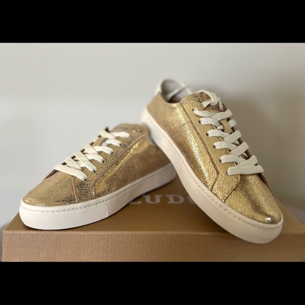 Soludos metallic gold size 5.5